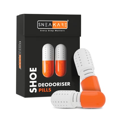 SNEAKARE Shoe Pills, Shoe Odor Eliminator Pills, Infused With Fragrance, Suitable Shoe Odor Remover, Shoe Refresher, Moisture Absorbing Shoe Smell Remover, Compact Siz
