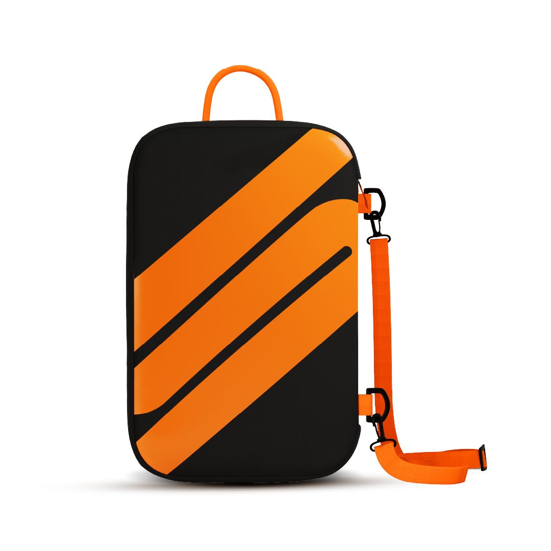 SNEAKARE Premium Shoe Bag for Travel - Fits Sneakers Up to UK Size 12, Removable Crossbody Strap, Airflow Vents & Extra Pockets with 5mm Thickness