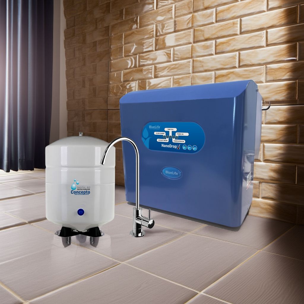 BlueLife® Concepto, Digital RO®+UV Water Purifier to Mount Under the Kitchen Counter (UTC)
