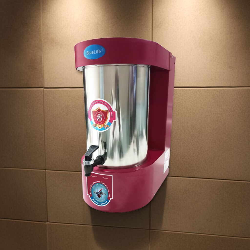 BlueLife® NanoPure-NF60, Nanofiltration - NF+UV Water Purifier with Detachable Stainless-Steel Tank