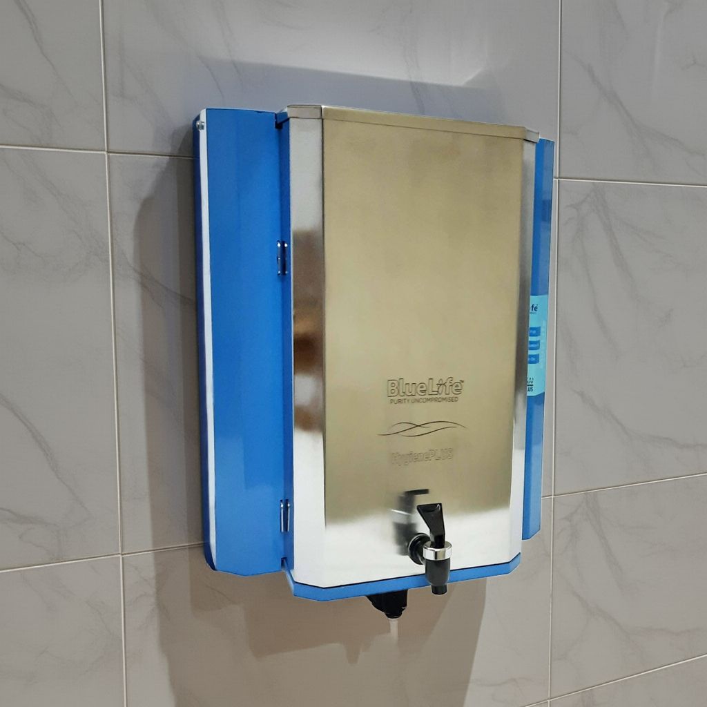 BlueLife® HygienePLUS, Digital RO®+UV Water Purifier with Detachable Stainless-Steel Tank