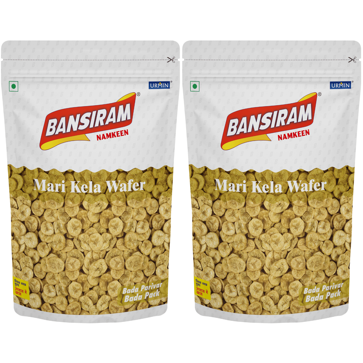 Bansiram Namkeen Mari Kela Wafer ( Pack of 2 X 350 g) - 700 g.