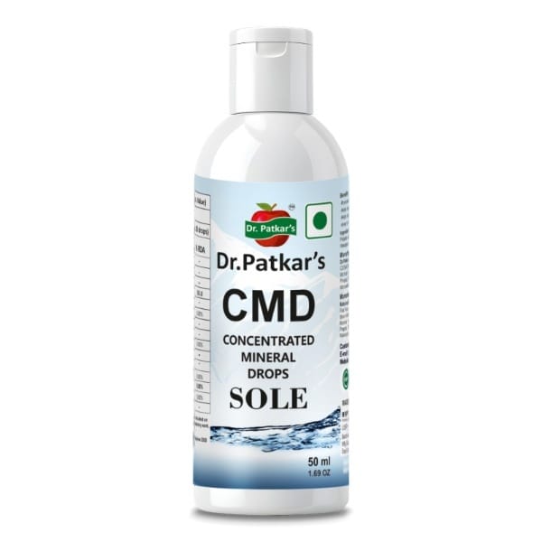 Dr. Patkar's Concentrated Mineral Drops Hydration Trace Supplement Increased energy levels (Cmd) 50Ml