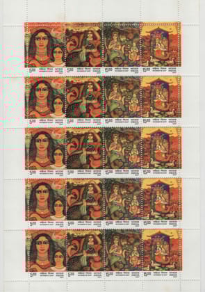 Shobhaphila's India Women's Day  Se-Tenant Stamp 2007