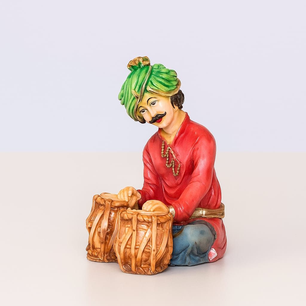 Indian Musician Figurine - Tabla Player