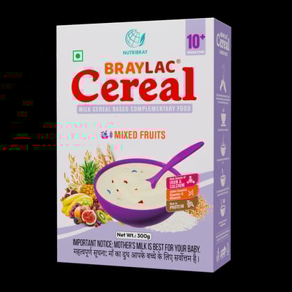 Braylac Cereal - Mixed Fruits - 300g - 10+ Months