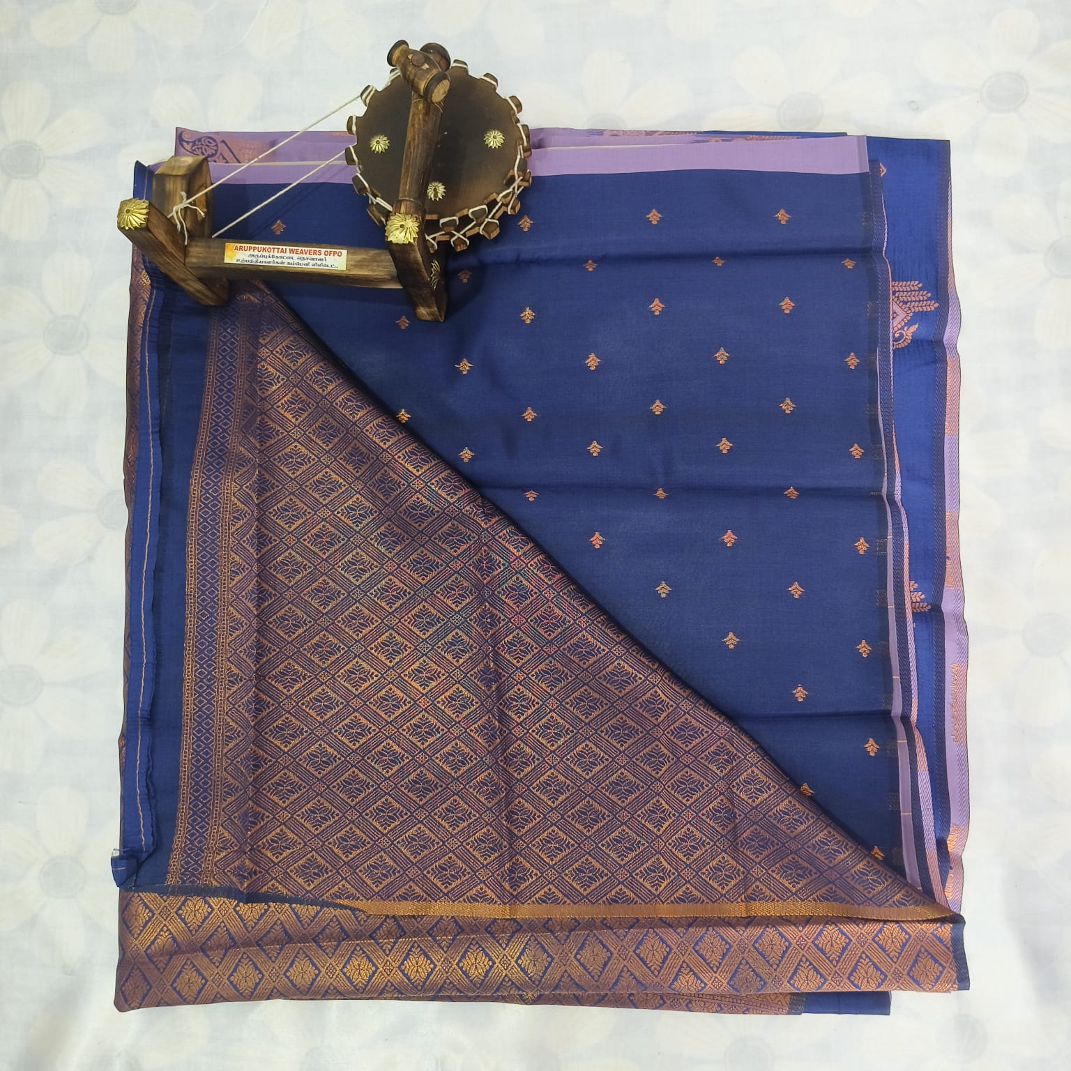 Rich Kubera Silk Cottton Saree&nbsp;with Blouse-Lavender