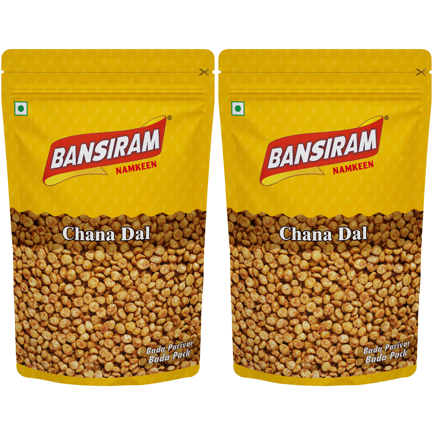 Bansiram Namkeen Chana Dal ( Pack of 2 X 375g) - 750gm.