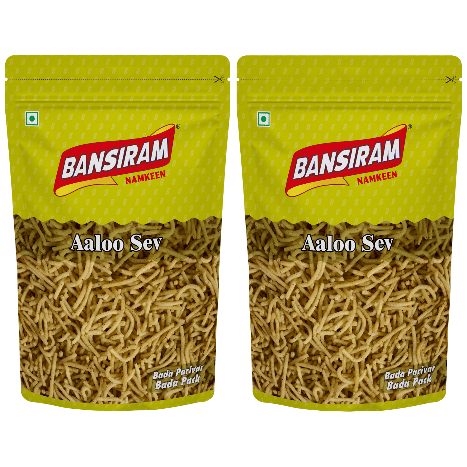 Bansiram Namkeen Aaloo Sev ( Pack of 2 X 375 g) - 750 g.