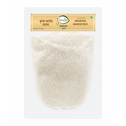 Organic Krushna Kamod Rice | Gujarati Traditional Rice | Aromatic & Soft Short Grain | Premium Traditional Gujarati Chawal | Easy to Digest & Soft Fragrant | 100% Natural | Chemical-Free | 1 Kg