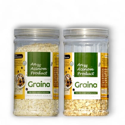 Graina Oats - Instant & Rolled Oats | High Protein & Fiber