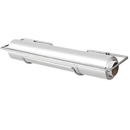 AJUSS Foil Cutter for Kitchen, Aluminium Foil Stand with Cutter, Stainless Steel (Silver)