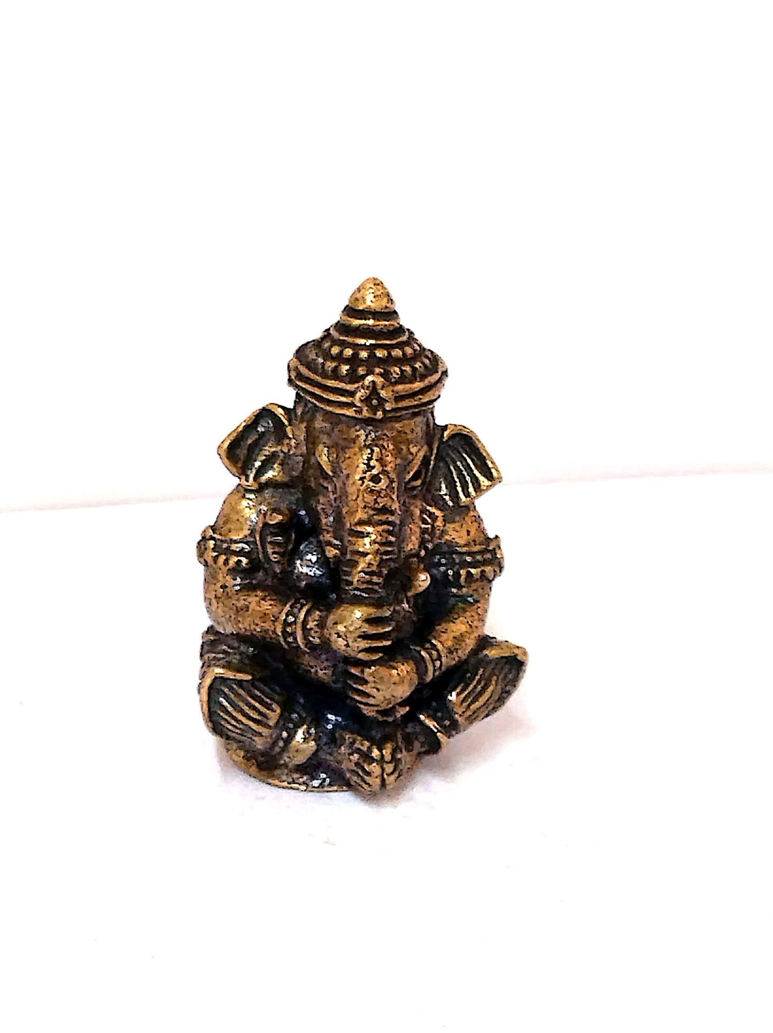 Brass Ganesha Idol - Exquisite Antique Finish
