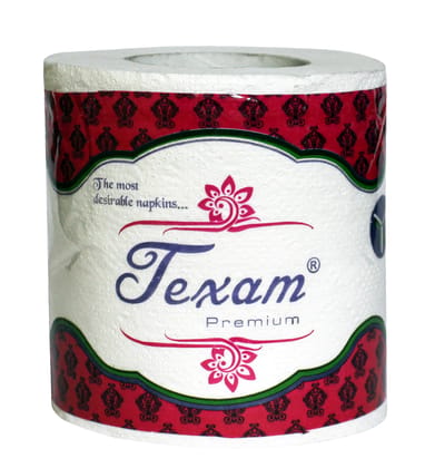 Texam 2 Ply Soft And Highly Absorbent Toilet Tissue Paper | 100% Natural Virgin Cellulose Fiber - Pack of 1 (270 Pulls Per Roll) Texam 2 Ply Soft And Highly Absorbent Toilet Tissue Paper | 100% Natural Virgin Cellulose Fiber - Pack of 1 (270 Pulls Per Roll)