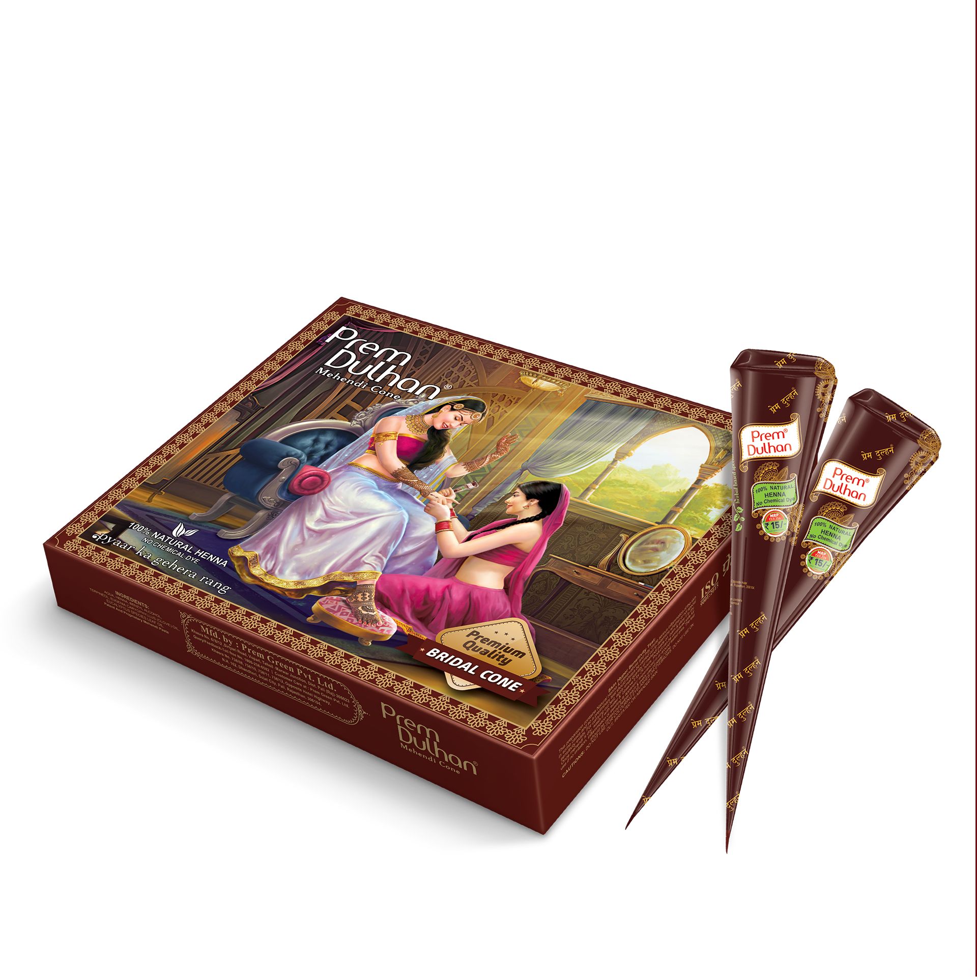 Prem Dulhan Bridal Mehndi | Natural, Long-Lasting Henna for Hands (420g)