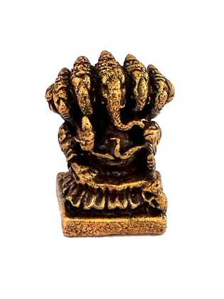 Multi Headed Deity Statue - Divine Art Piece