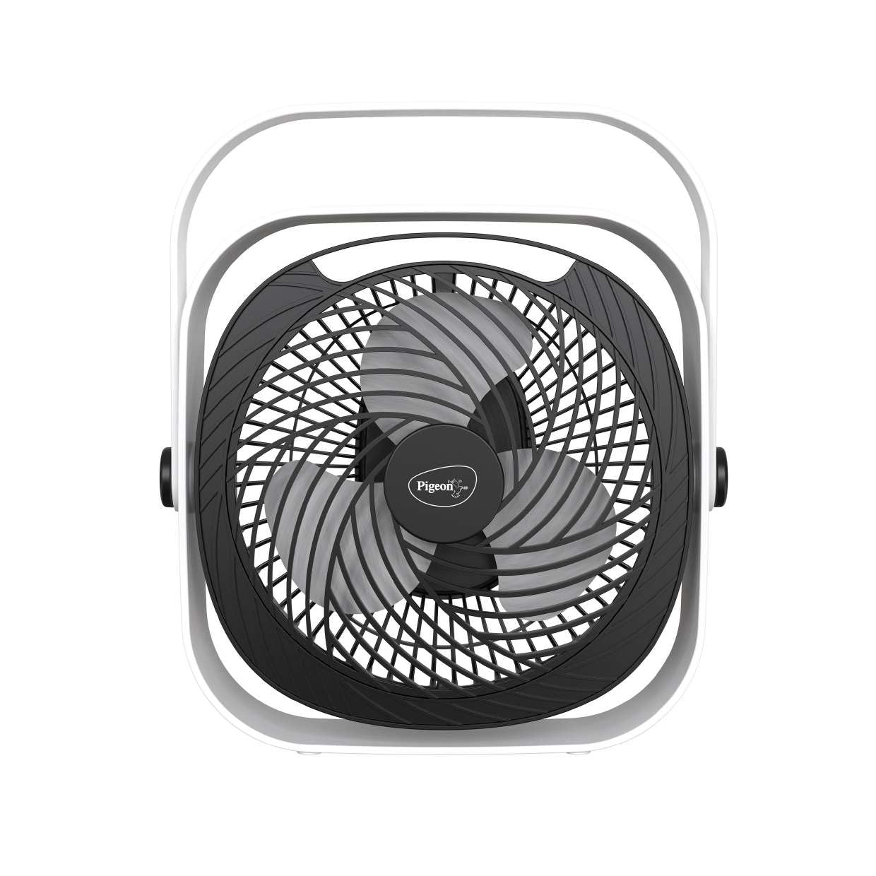 Pigeon Aura Portable Mini Fan with 1800mAh Rechargeable Battery, 3 Speed Modes & USB Charging | UltraLite, 360° Rotation, Multi-Clip Function for Home