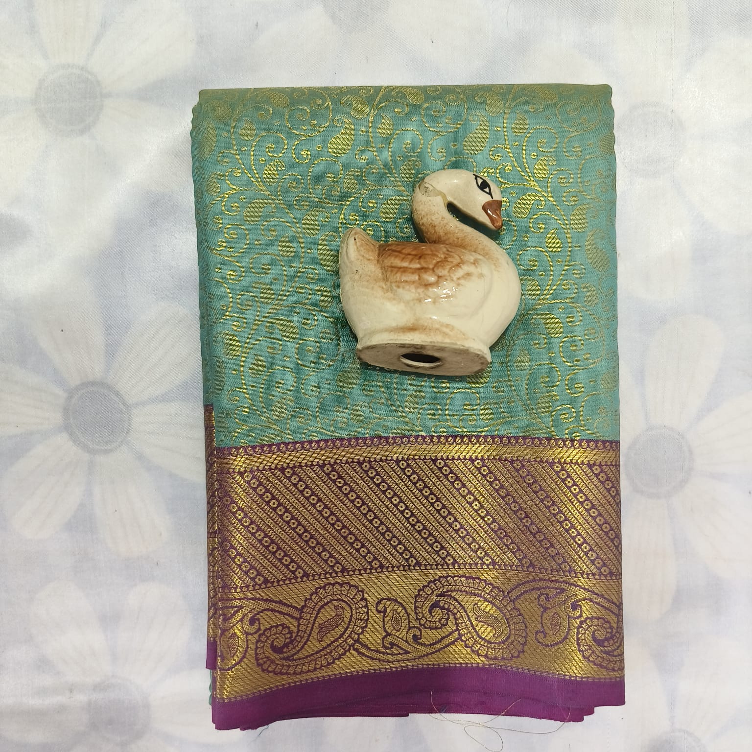 Tissue Silk Cotton Saree with Blouse