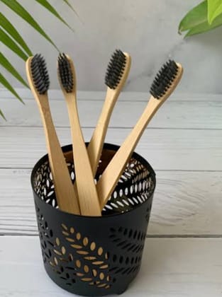 Eco-Friendly Bamboo Toothbrush Set - 4 Pack Eco-Friendly Bamboo Toothbrush Set - 4 Pack