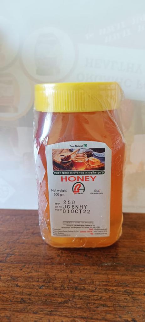 Bhu Amrit Natural Honey - Pure & Unprocessed - 500gm
