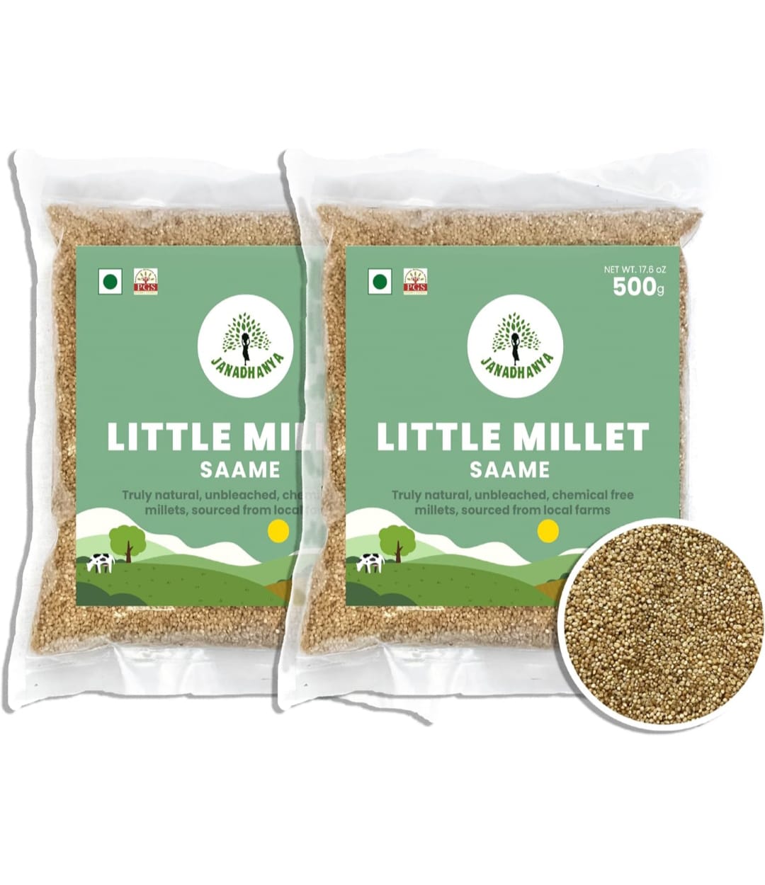 Janadhanya Little Millet Saame - 500g | Chemical Free