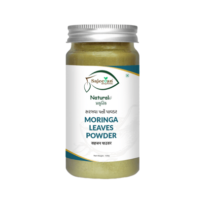 Natural Moringa Leaves Powder For Hair Growth, Heart Health And Digestion - 100g