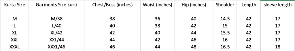 Size Guide Size Guide