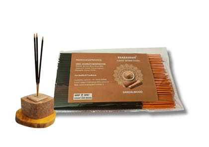 Bhabagrahi Classic Incense Sticks | High Grade Sandalwood Fragrances (8 Inch, 150 Units, Set of 1) Bhabagrahi Classic Incense Sticks | High Grade Sandalwood Fragrances (8 Inch, 150 Units, Set of 1)