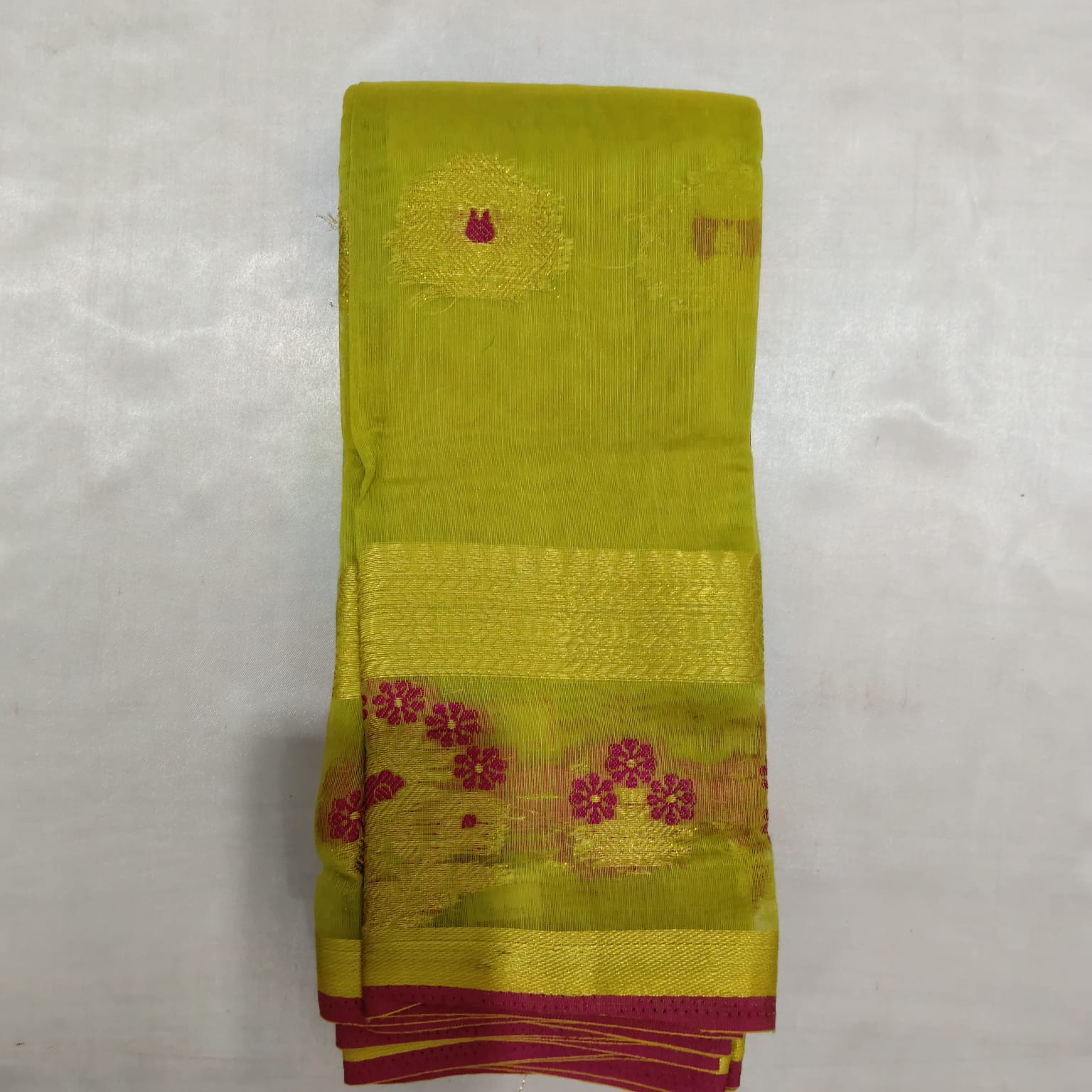 Silk Cotton Saree with Blouse