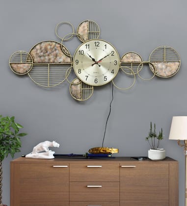 Modern Decorative Wall Clock with Artistic Design & Ambient Lighting Modern Decorative Wall Clock with Artistic Design & Ambient Lighting
