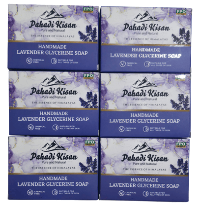 Lavender Glycerine Soap (Pack of 6)