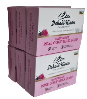 Rose Goat Milk Soap (Pack of 6)
