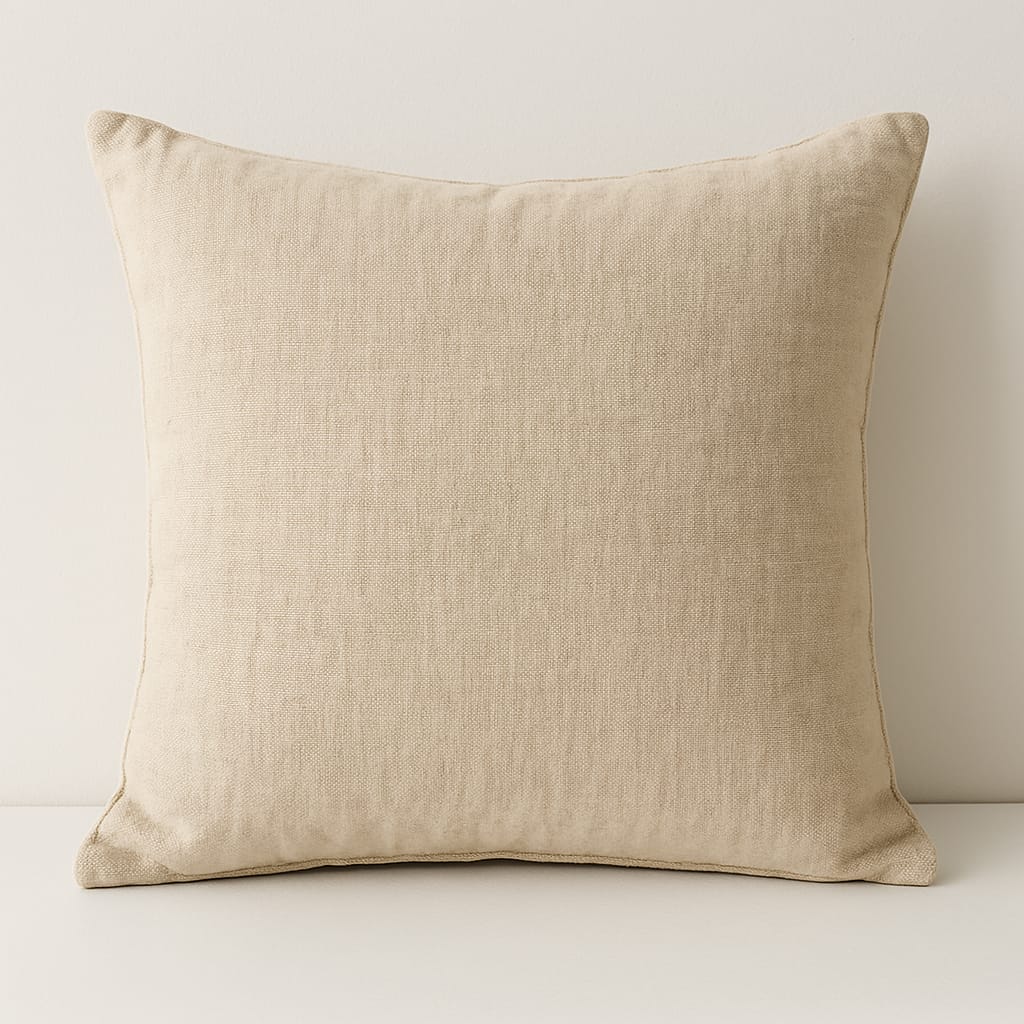 Premium Beige Cotton Pillow