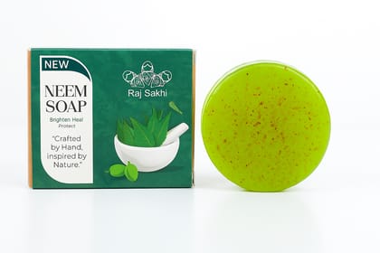 Neem Soap - Natural and Handmade with Neem Leaves for Skin Brightening, Healing, and Protection Neem Soap - Natural and Handmade with Neem Leaves for Skin Brightening, Healing, and Protection