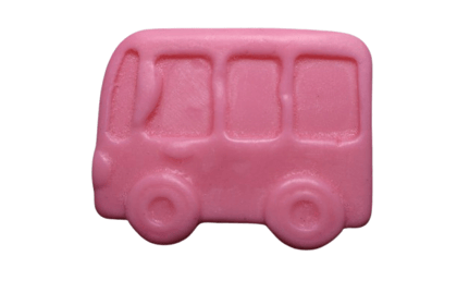 Handmade Baby Soap – Fun Pink Bus Shape for Kids Handmade Baby Soap – Fun Pink Bus Shape for Kids