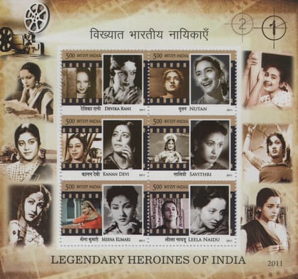 Shobhaphila's Legendary Heroines of India Indian Miniature Sheet( 13th Feb 2011)
