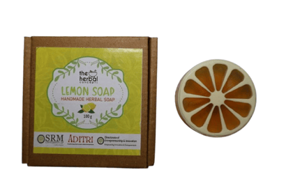 The Herbal Concepts Lemon Soap - Handmade Herbal Soap, 100g The Herbal Concepts Lemon Soap - Handmade Herbal Soap, 100g
