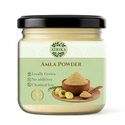 Atrika Pure Amla Powder for Hair Growth, Skin Glow & Immunity | 200g | Natural & Chemical-Free Atrika Pure Amla Powder for Hair Growth, Skin Glow & Immunity | 200g | Natural & Chemical-Free