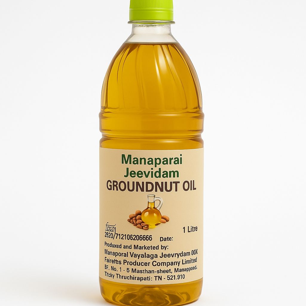 Manaparai Jeevidam Cold Pressed Groundnut Oil
