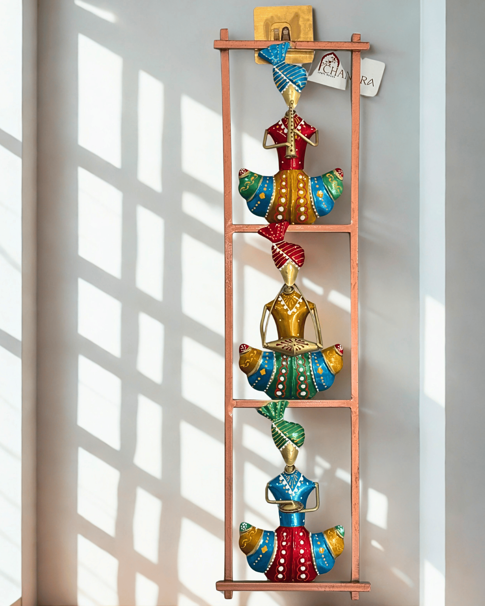 Rajasthani Sardar Musician Wall Hanging – Handcrafted Iron Wall Art