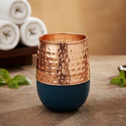 Copper Glass Green Finish | Decorative Drinkware, Height : 3.5 Inch (BCMAS184 D)