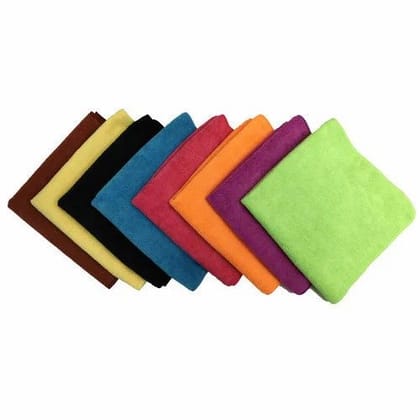 Multicolor Microfiber Cleaning Cloths - Reusable & Absorbent Set Multicolor Microfiber Cleaning Cloths - Reusable & Absorbent Set