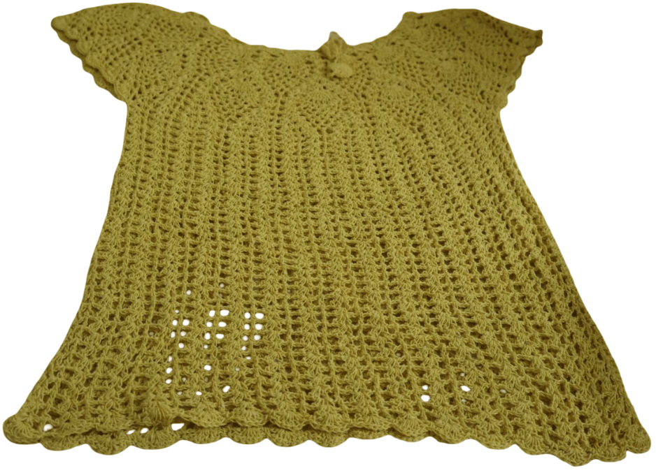 Handmade Crochet Top - Open-Work Design