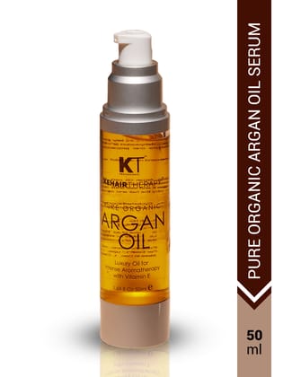 Pure Organic Argan Oil Hair Serum | With Vitamin E for Frizz Control & Natural Shine | Aromatherapy Treatment | Sulfate-Free, Paraben-Free | 50ml