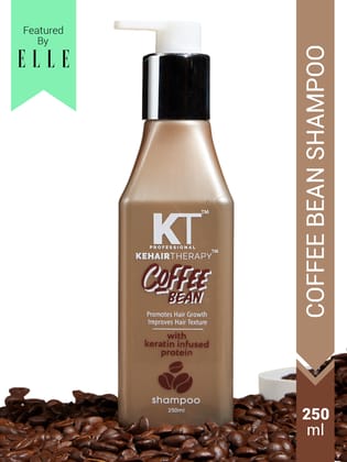 Coffee Bean Shampoo | Keratin & Protein Infused for Hair Fall Control, Scalp Exfoliation & Enhanced Hair Color | Sulfate-Free, Paraben-Free | 250ml