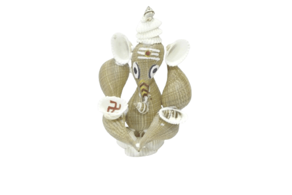 Seashell Ganesha Statue - Handcrafted Divine Idol Seashell Ganesha Statue - Handcrafted Divine Idol