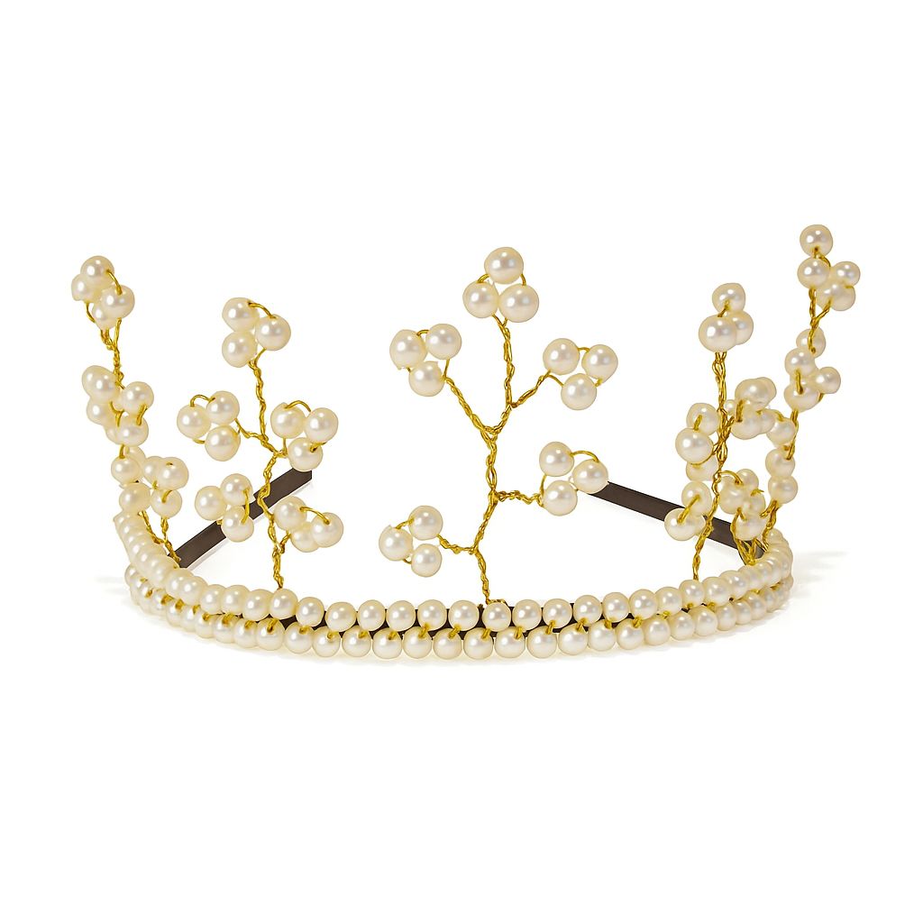 Celestial Blossom Tiara – Elegance Crowned in Nature’s Grace