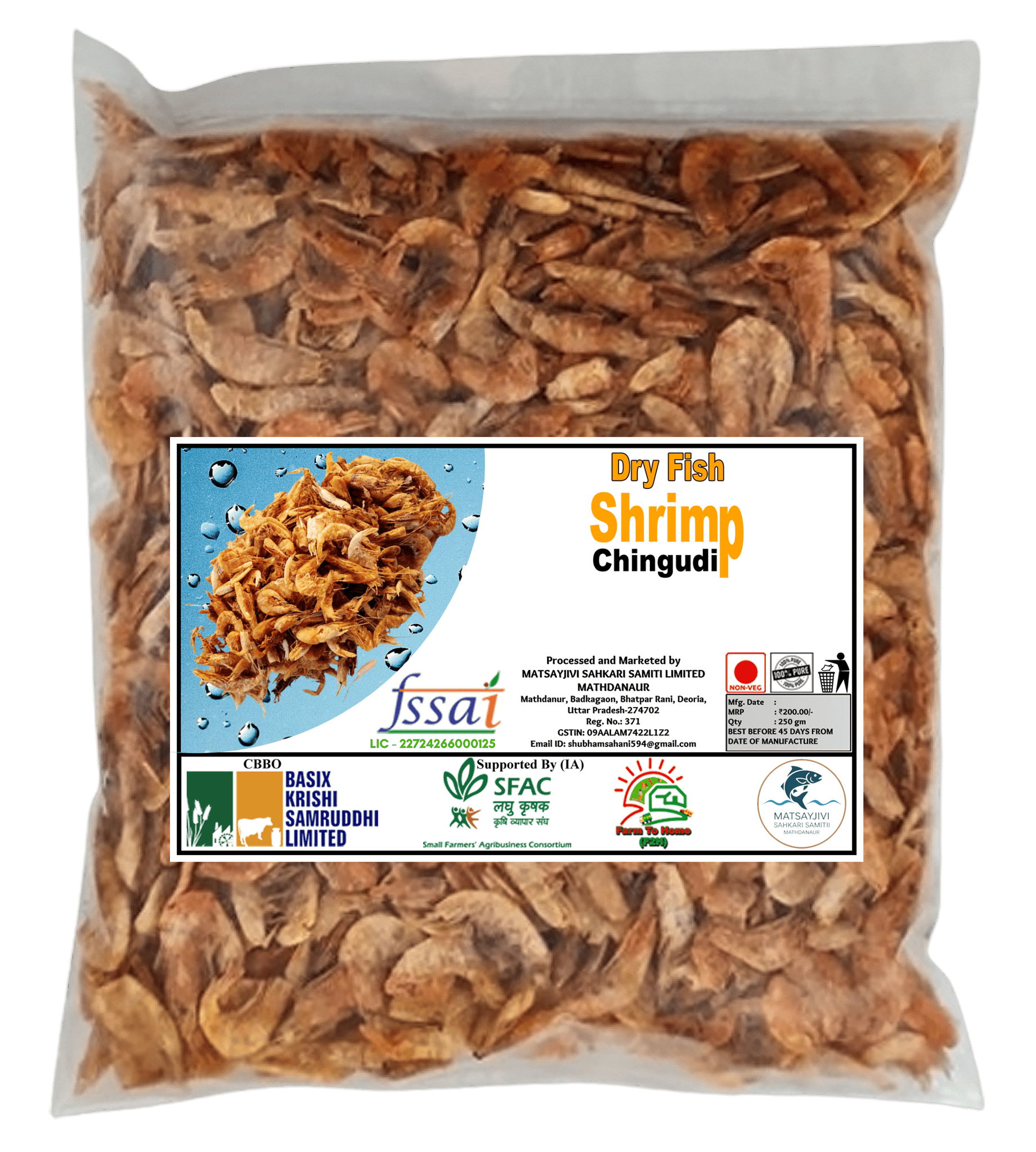 Dry Fish | Shrimp | Chingudi - 250gm