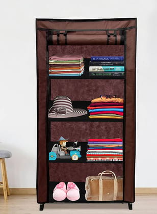 PHILOSHOP Portable Fabric Closet Wardrobe Clothes Storage Organizer PHILOSHOP Portable Fabric Closet Wardrobe Clothes Storage Organizer