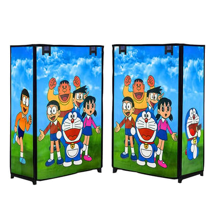 Philoshop 4 Layer Kids Shoe Rack with Cover – Doraemon Blue | Cartoon Print Metal Frame Organizer | Fun & Dustproof Shoe Storage for Children Philoshop 4 Layer Kids Shoe Rack with Cover – Doraemon Blue | Cartoon Print Metal Frame Organizer | Fun & Dustproof Shoe Storage for Children